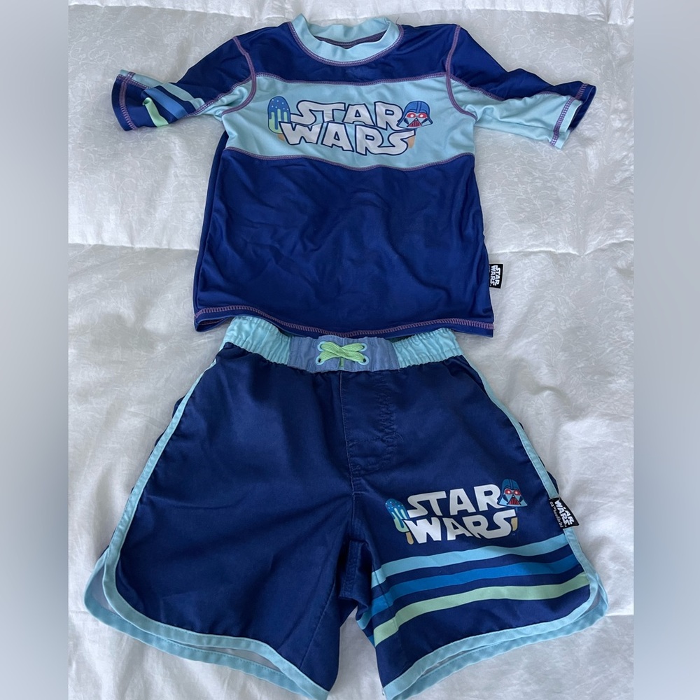 Disney Star Wars Trunks and Rashguard